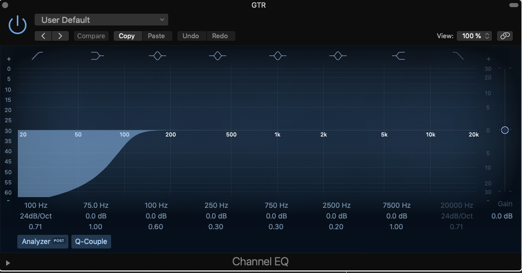 Lowcut filter - EQ