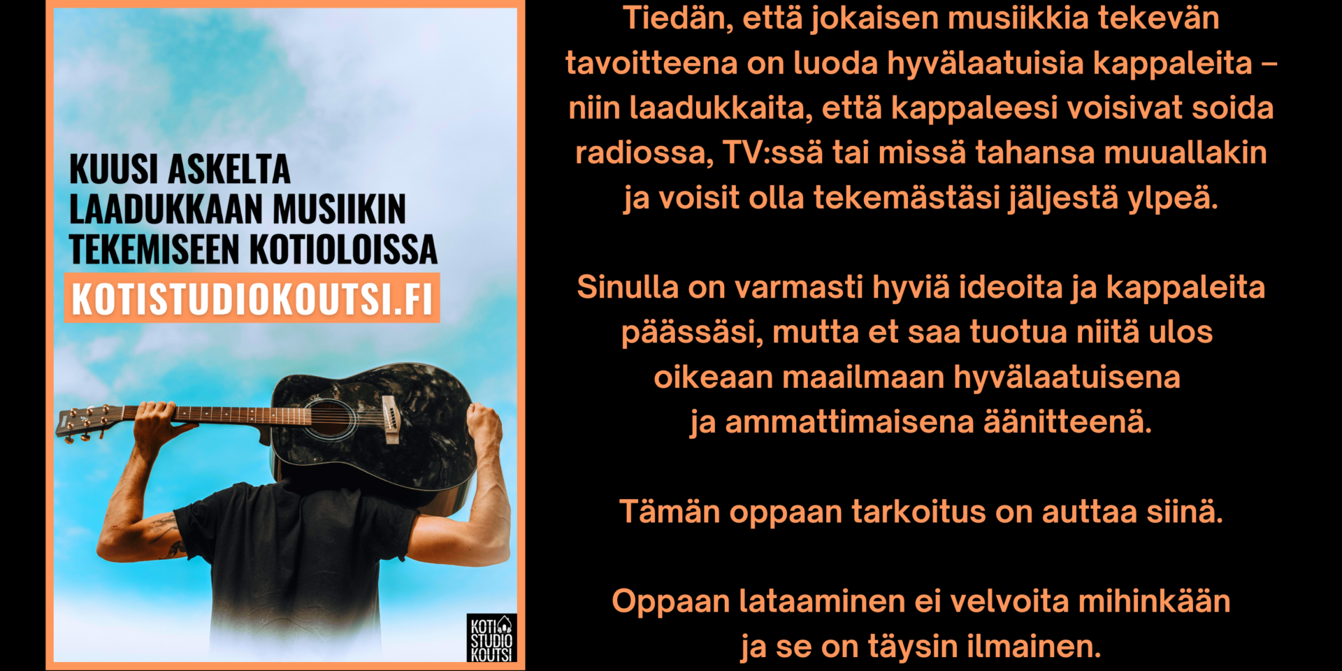 laadukasta musiikkia kotistudiossa opas