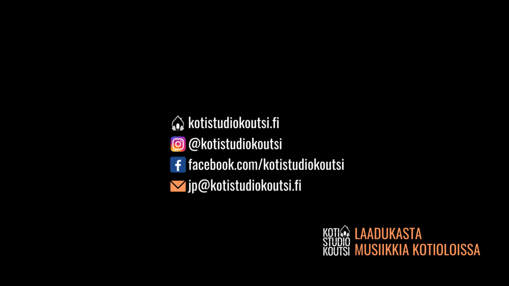 laadukasta musiikkia kotioloissa – kotistudiokoutsi.fi