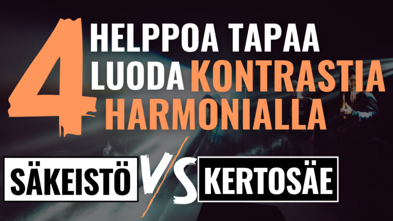 kontrastia ja mielenkiintoa harmonialla