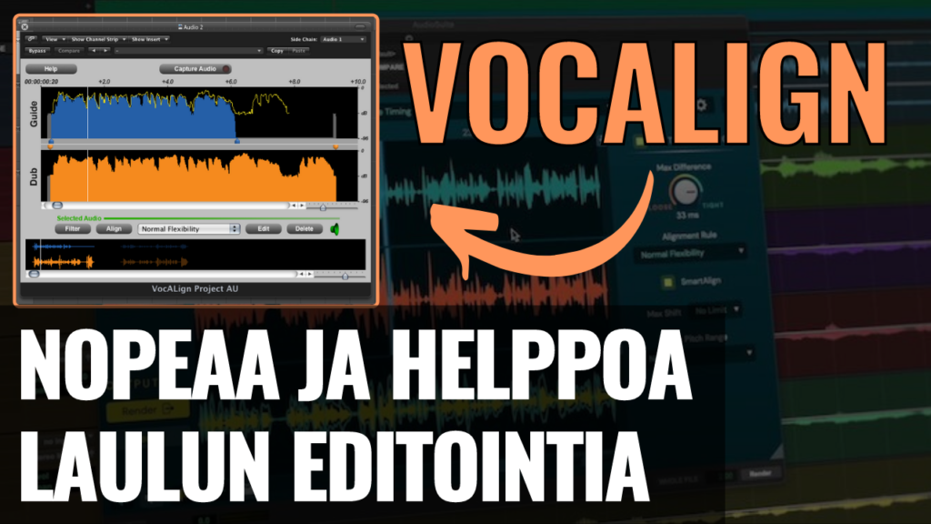 Vocalign laulun editointi