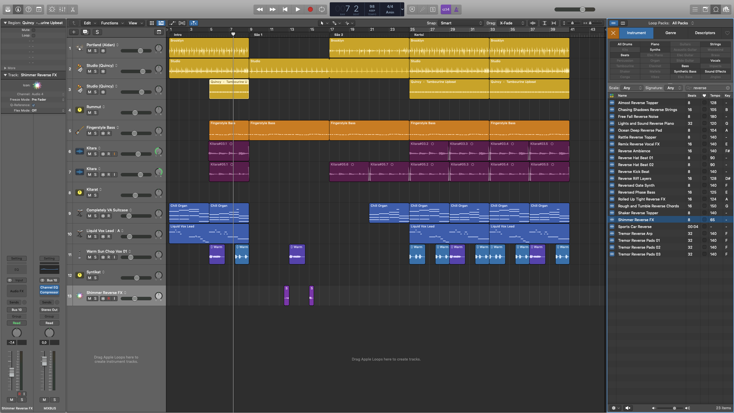 logic pro x peruskurssi